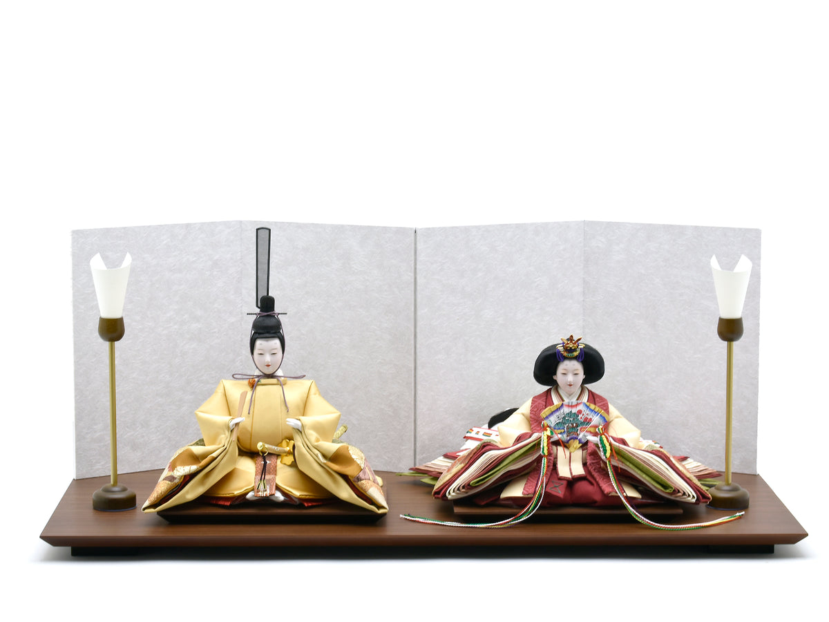 【一点物】ハンドメイド雛人形タペストリー かわいいお雛様のタペストリー - まざーず・どりー夢