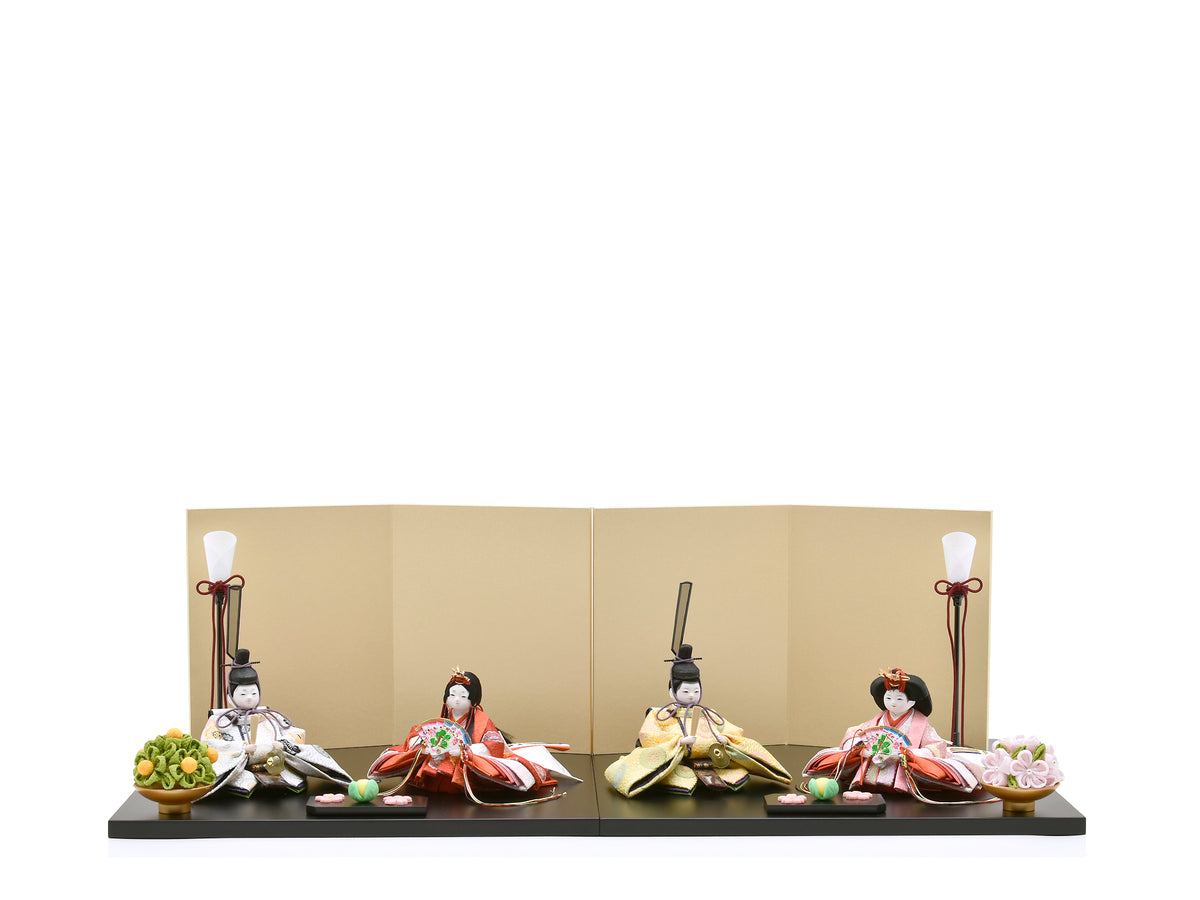 雛人形 / 双子用飾り / 奏清雛B – 人形の鯉徳 オンラインショップ