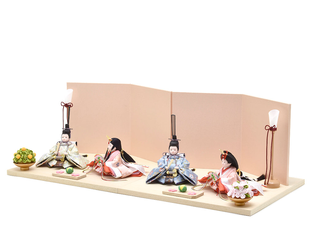 雛人形 / 双子用飾り / 奏清雛A – 人形の鯉徳 オンラインショップ