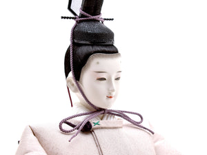 雛人形 / 清水久遊 / 手刺繍 ひいな（B-P-W）