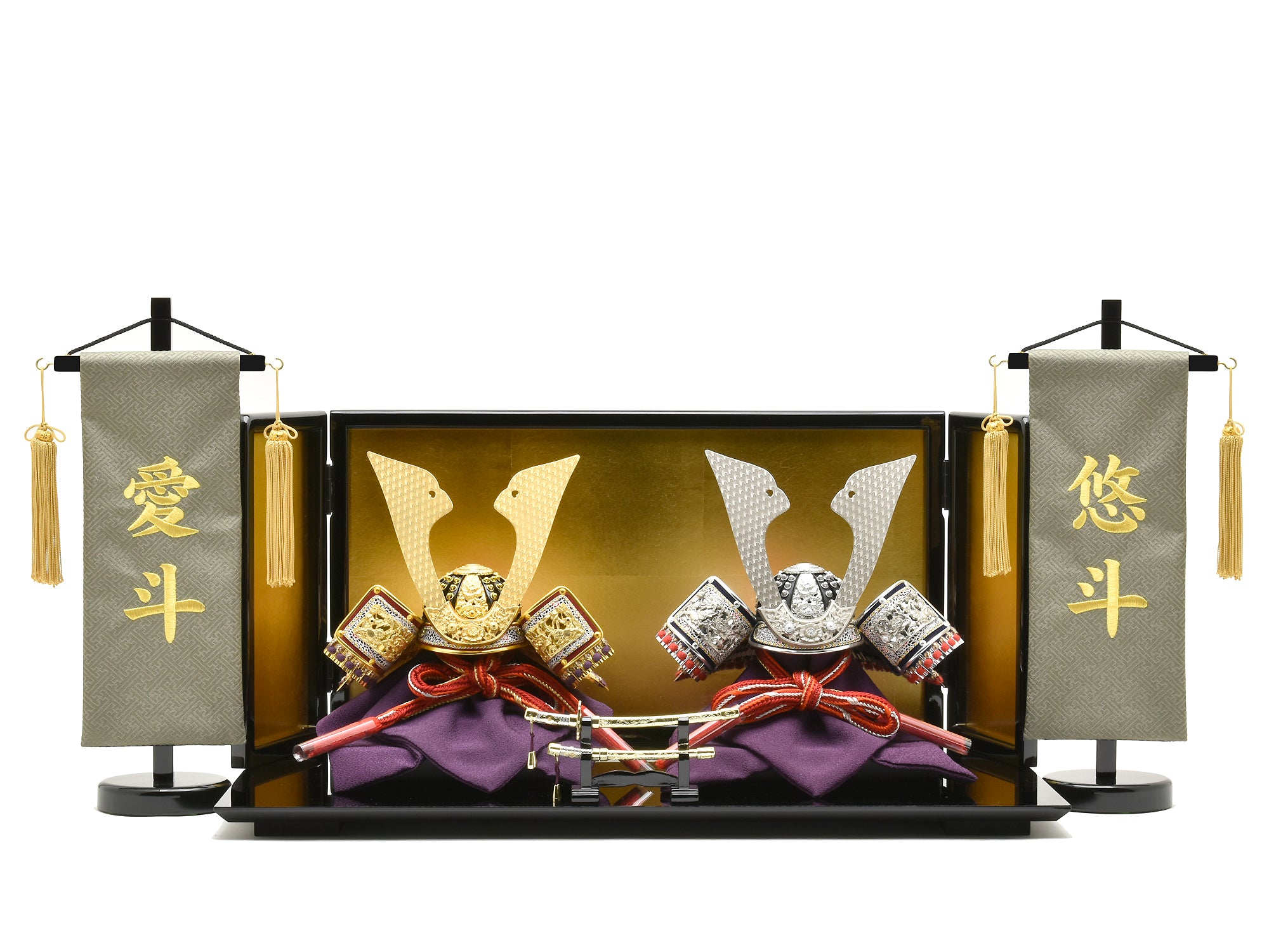 おしゃれでかっこいい鯉徳の五月人形（兜飾・鎧飾・大将飾）｜サイズ