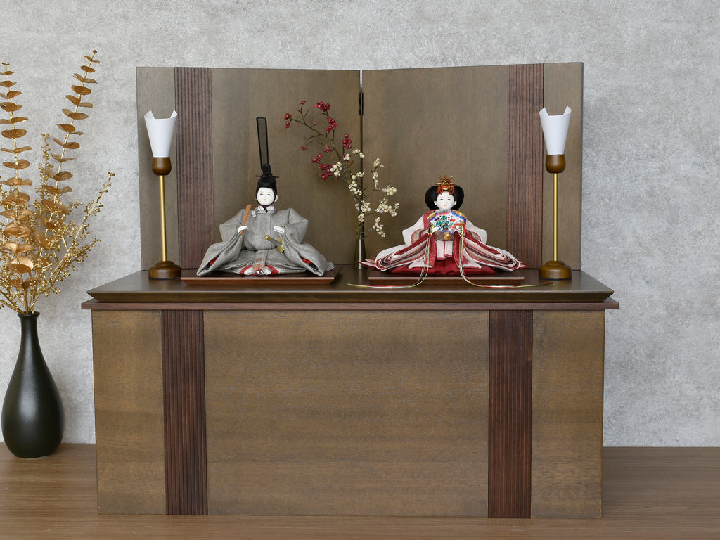 雛人形 / 清水久遊 / 収納飾り 芥子 正絹