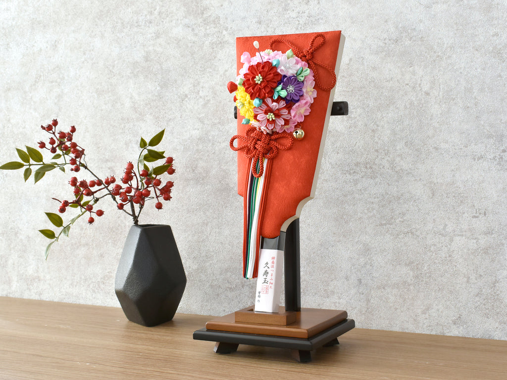 羽子板 / 摩耶 / 久寿玉10号A (つまみ細工)