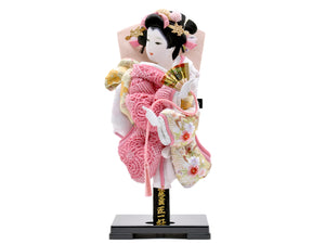 おしゃれ・かわいい・コンパクト羽子板 / 匠一好 / 鹿の子10号B – 人形