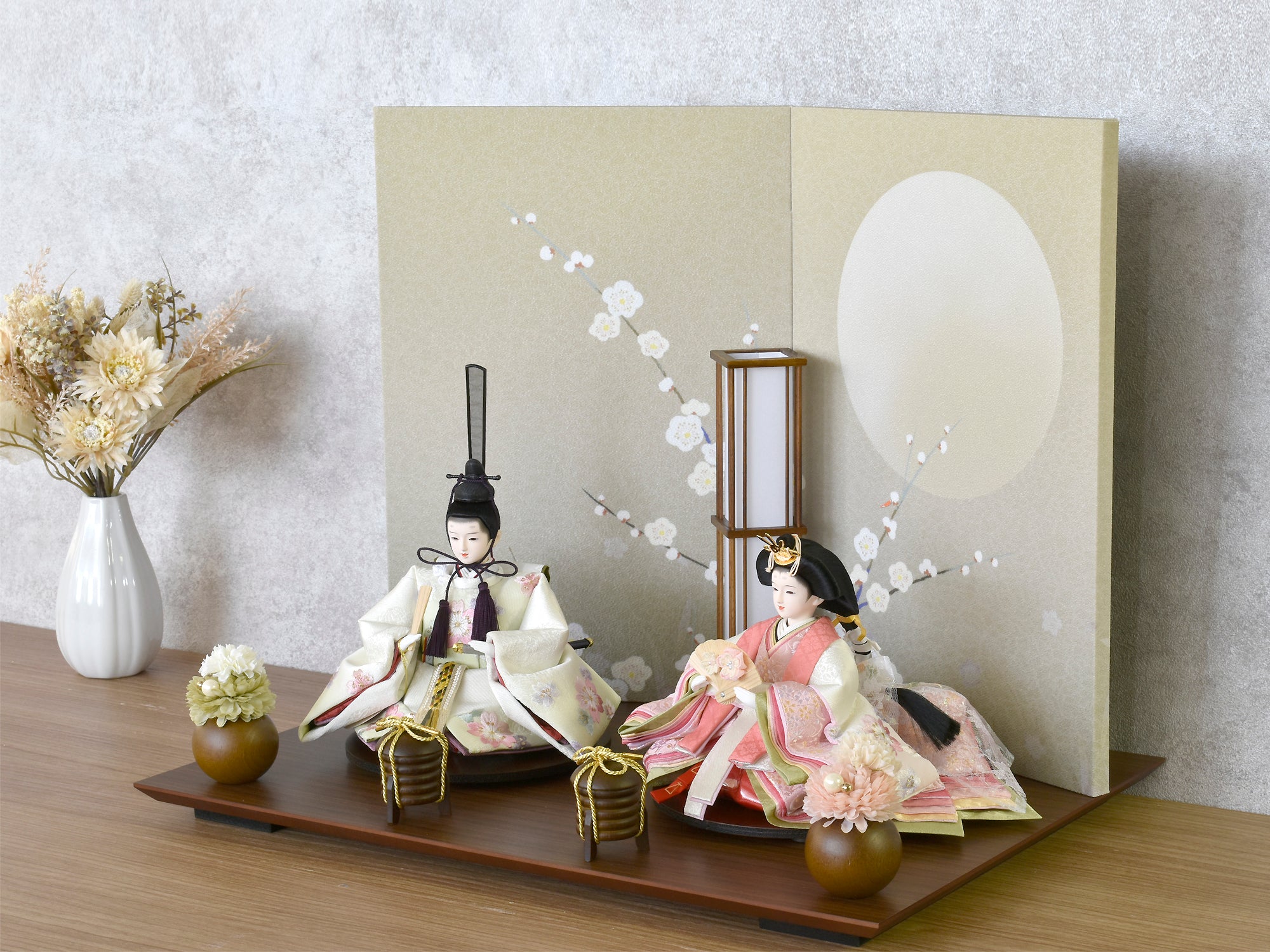 最終値下げ】市松人形 可憐 (草園) 市松人形】10号 友禅(紫) 桜に鞠