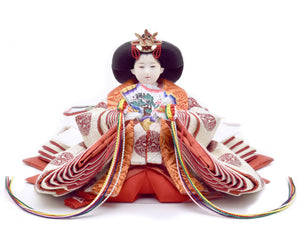 伝統工芸師　望月龍翠　御雛　雛人形　経済産業大臣指定　伝統的工芸品　五月人形 伝統工芸士 望月龍翠作。京刺繍を使用し細部にわたり一切手を抜かない