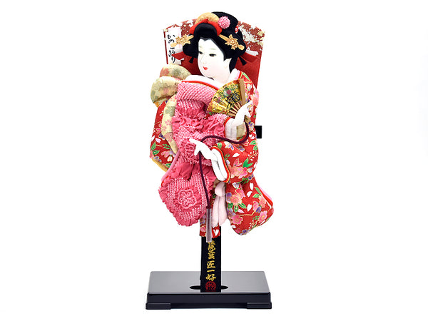 羽子板明日香13号 華流水金彩刺繍 赤紺 【公式通販】