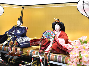 雛人形 / 小倉草園作 / 麻衣雛　津軽こぎん刺しL