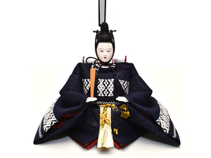 雛人形 / 小倉草園作 / 麻衣雛　津軽こぎん刺しL