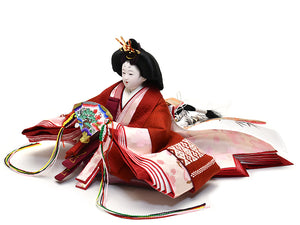 雛人形 / 小倉草園作 / 麻衣雛　津軽こぎん刺しL