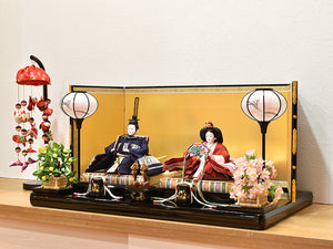 雛人形 / 小倉草園作 / 麻衣雛　津軽こぎん刺しL