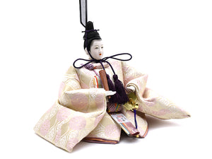 雛人形 / 望月龍翠 / 有職雛 正絹（さくらいろ）