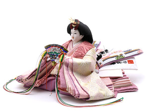 雛人形 / 望月龍翠 / 有職雛 正絹（さくらいろ）