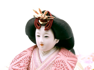 雛人形 / 望月龍翠 / 有職雛 正絹（さくらいろ）