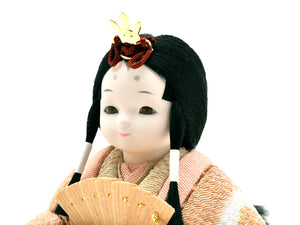 雛人形 / 縫nui / 今様雛 五人飾り 草木染 桑×茜（数量限定）