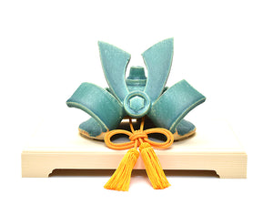 陶器兜 / SAMURAI KABUTO（L）竹：グリーン /  福岡光里