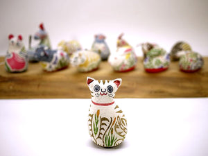 木版手染ぬいぐるみ / 陣屋福猫 / 真工藝